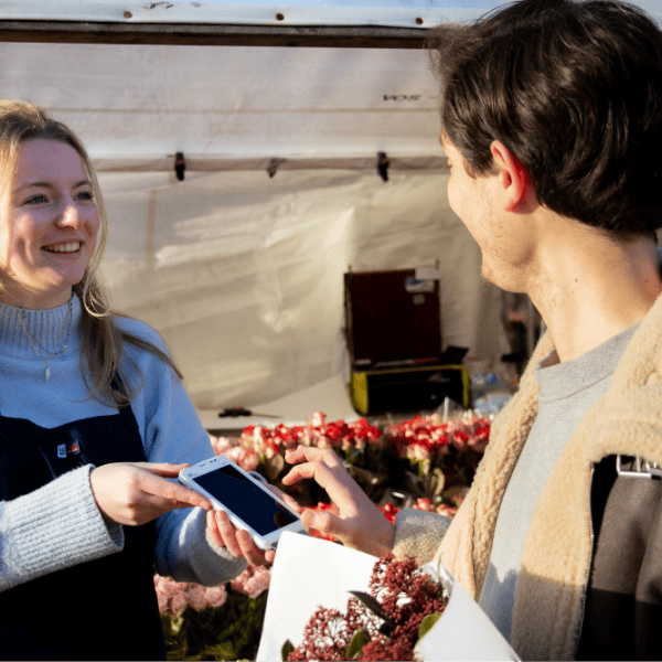 Pinautomaat voor de markt en ambulante hande